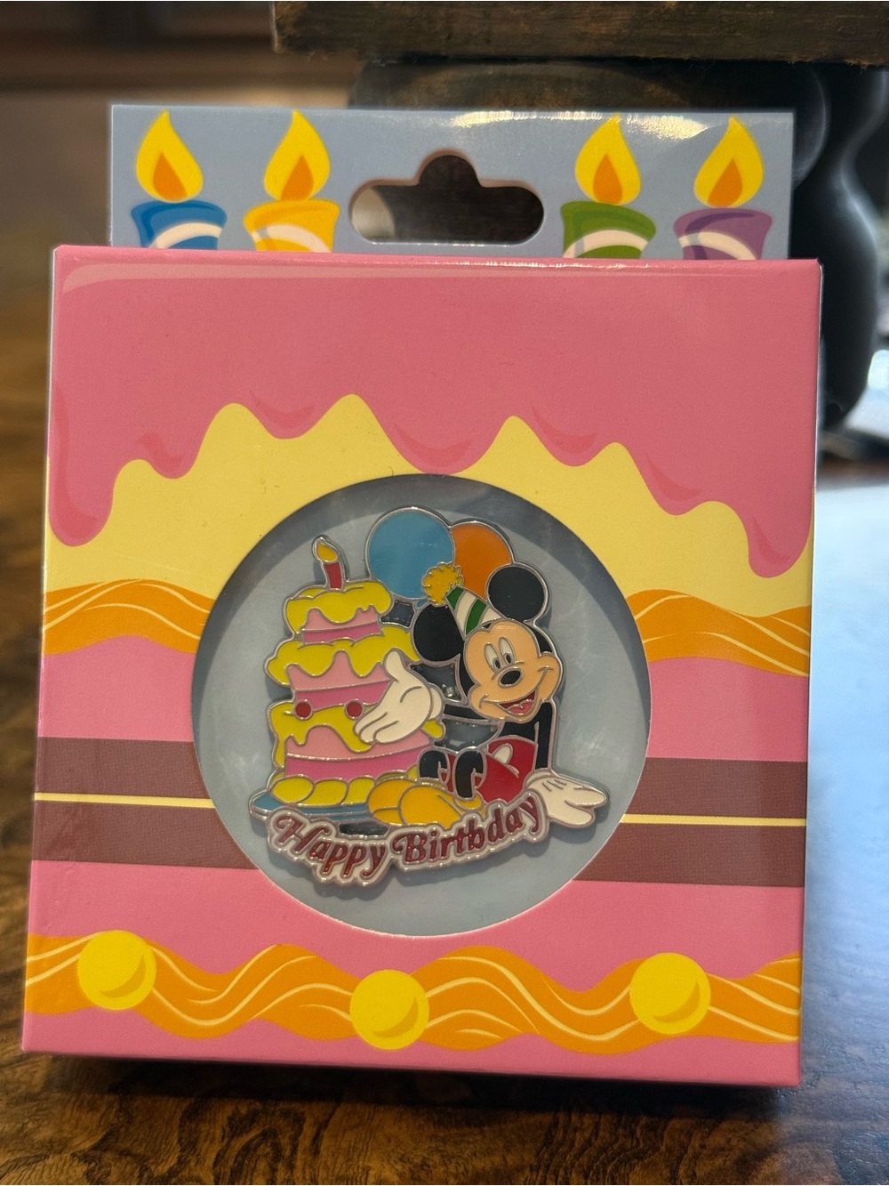 2022 Disney Parks Mickey Mouse Happy Birthday Pin